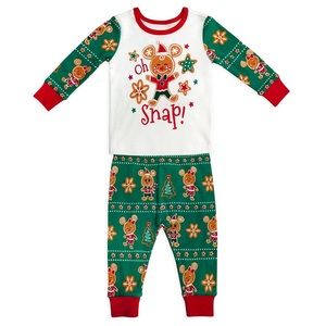 Disney Baby Holiday Gingerbread Mickey and Minnie PJ Pals Set